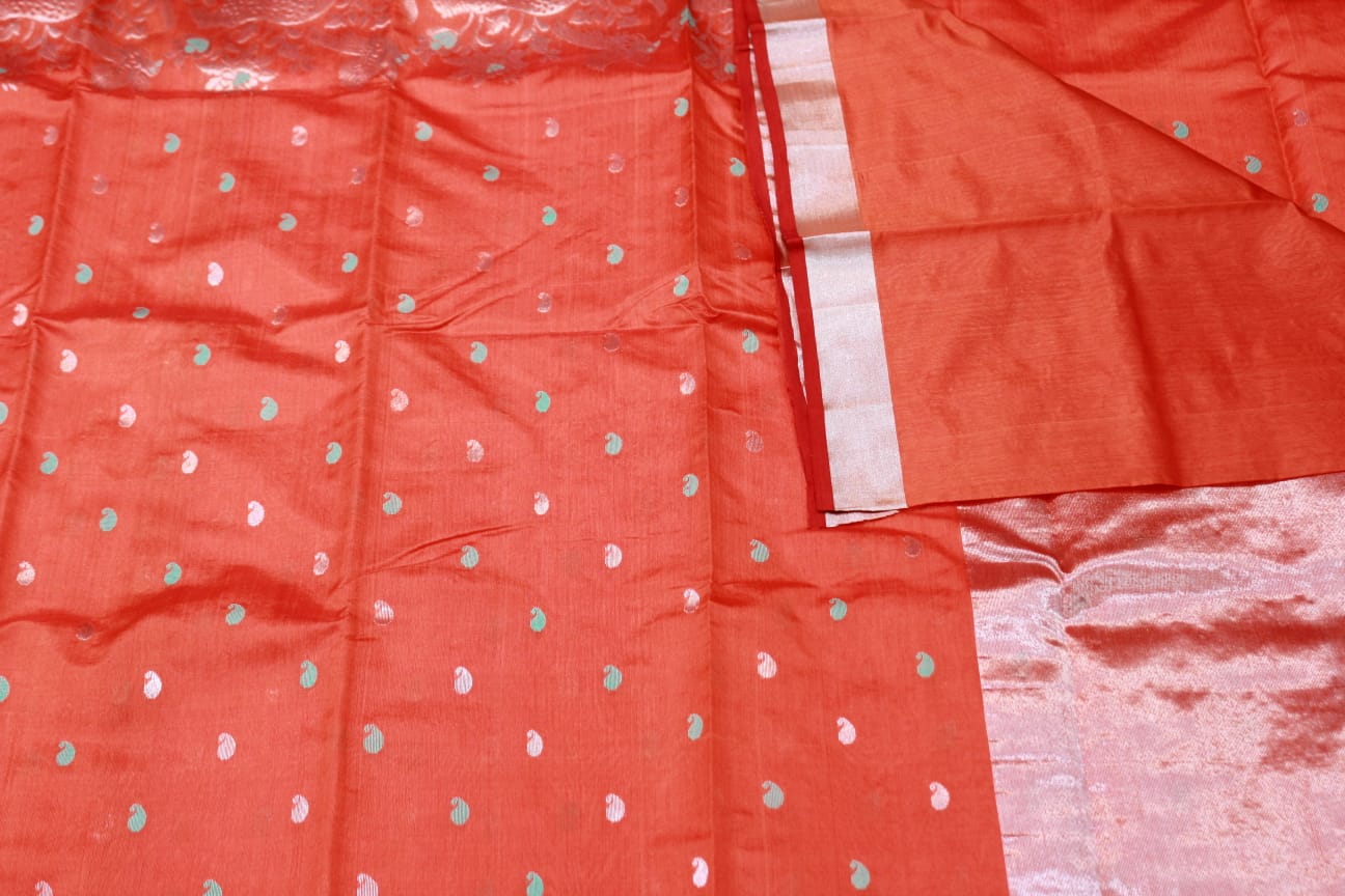 ORANGE COLOR SAREE