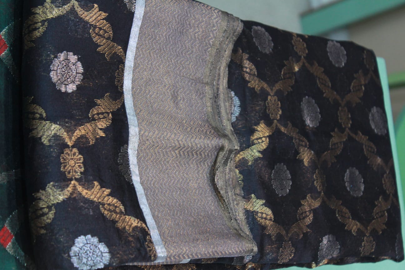 BLACK GOLD CHANDERI SAREE