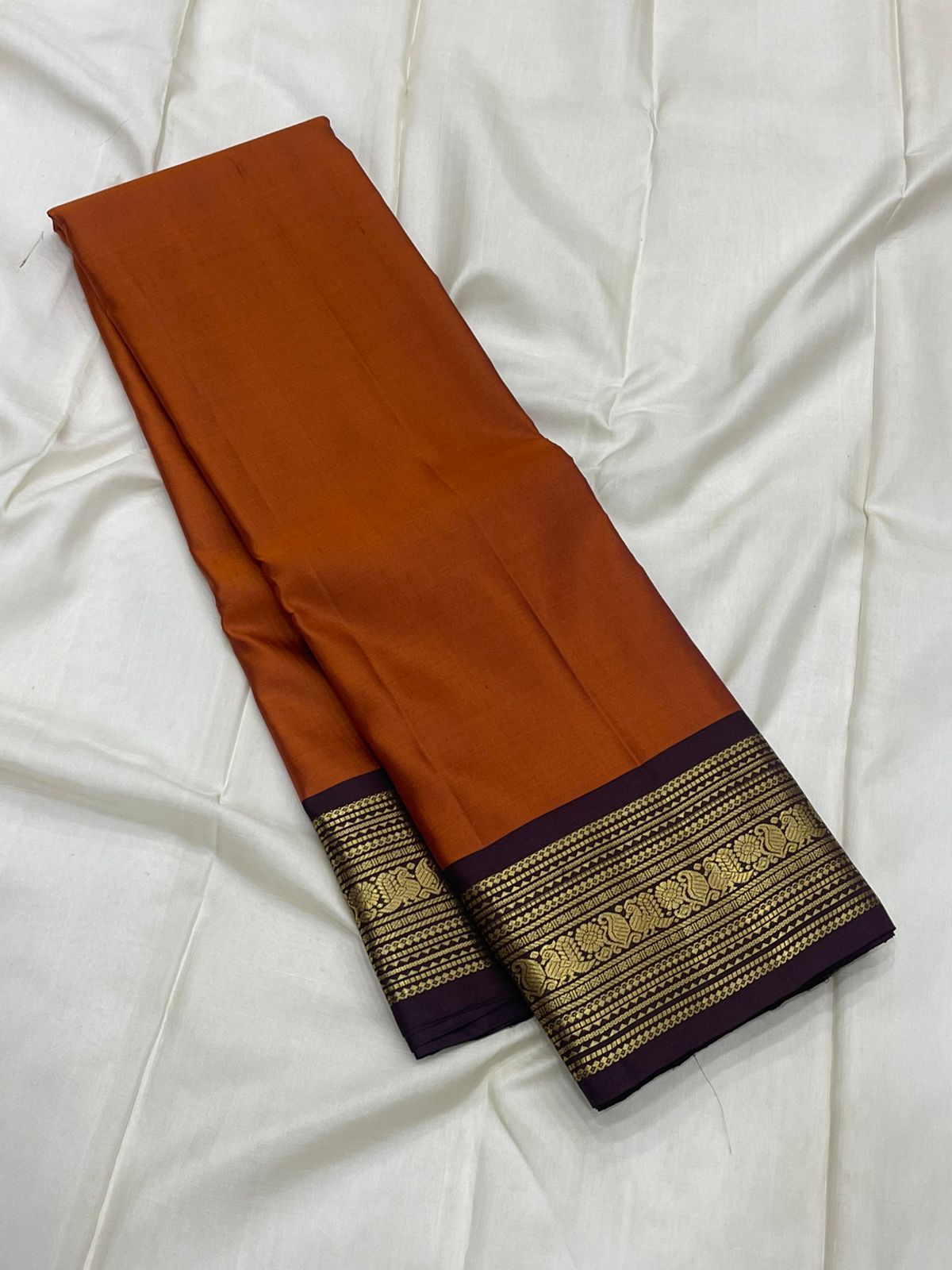 BRICK COLOUR SAREE