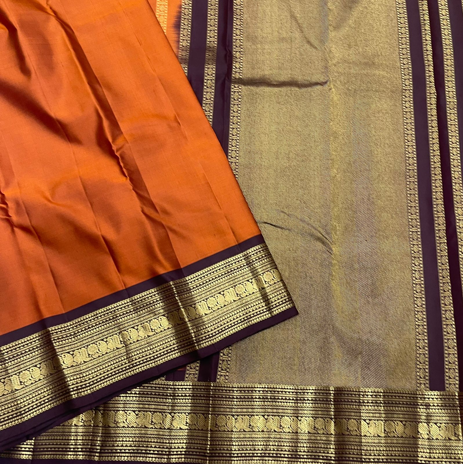 BRICK COLOUR SAREE