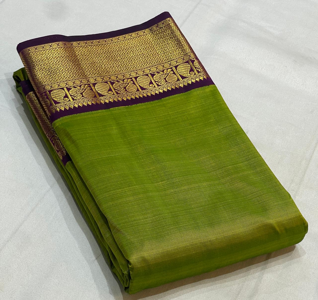 PISTA GREEN  COLOUR SAREE