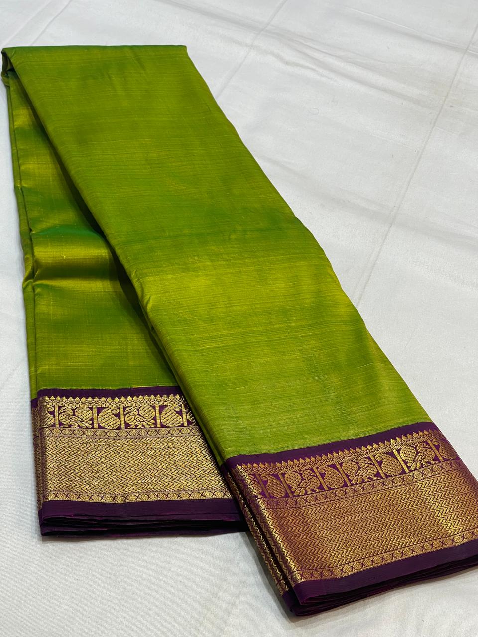PISTA GREEN  COLOUR SAREE