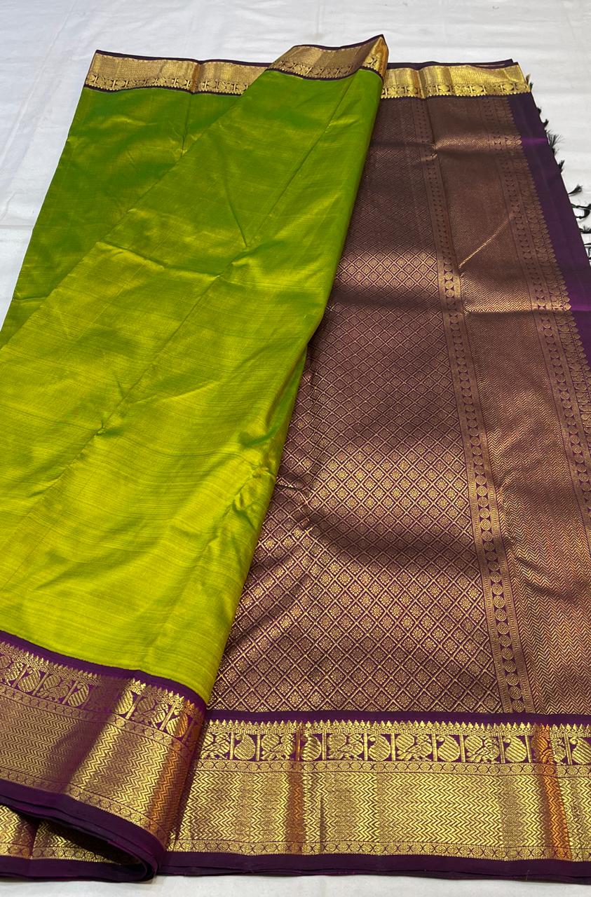 PISTA GREEN  COLOUR SAREE