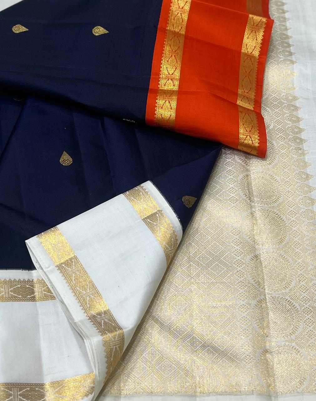 NAVY BLUE COLOUR SAREE