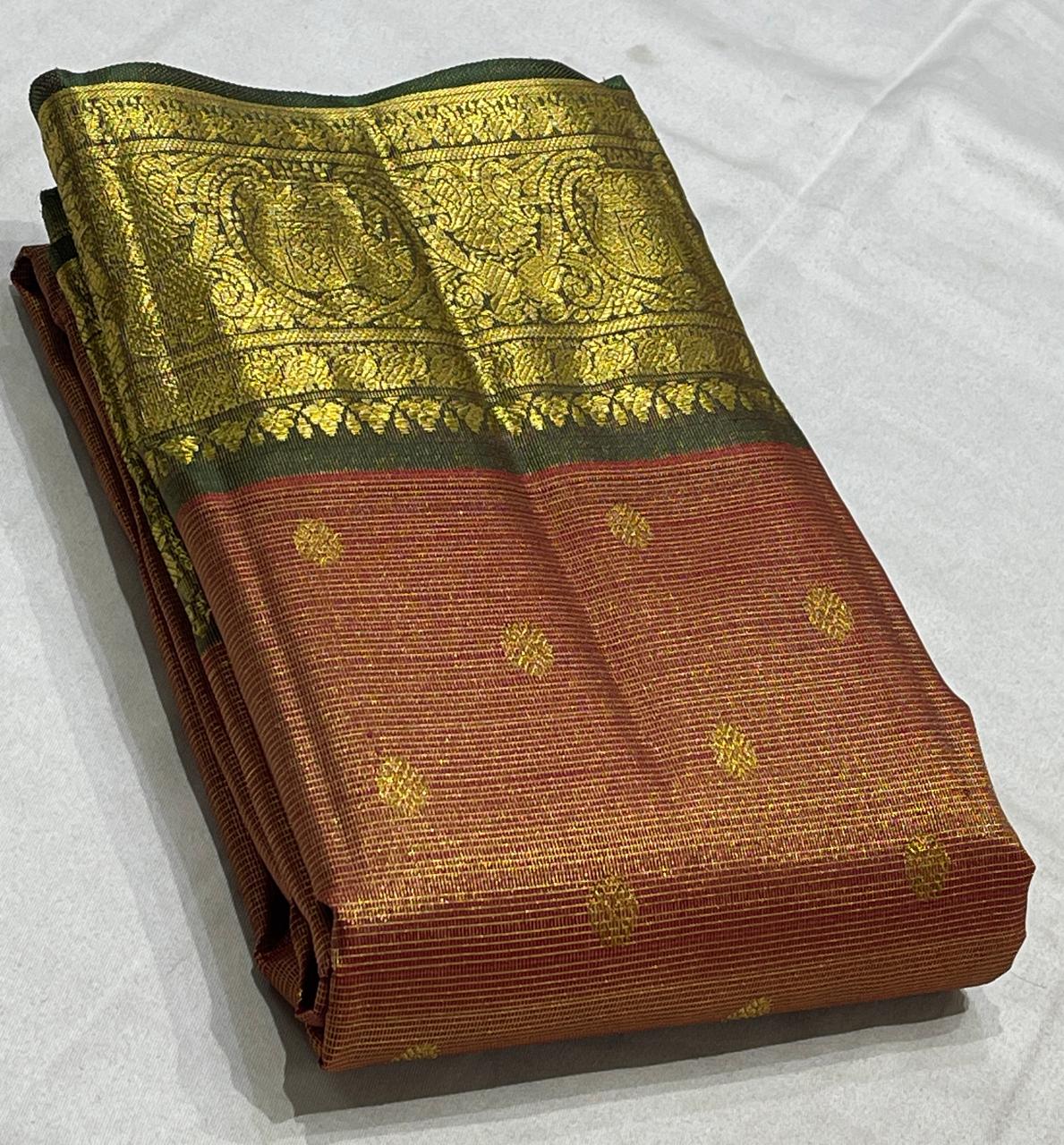BRICK RED COLOUR SAREE