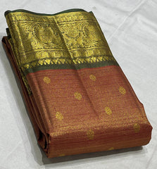 BRICK RED COLOUR SAREE