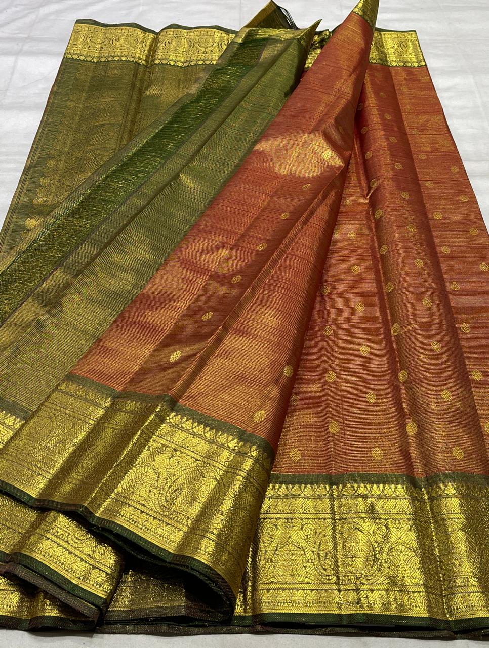 BRICK RED COLOUR SAREE