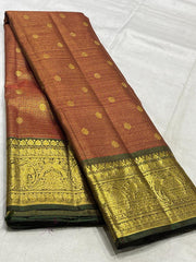 BRICK RED COLOUR SAREE