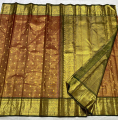 BRICK RED COLOUR SAREE