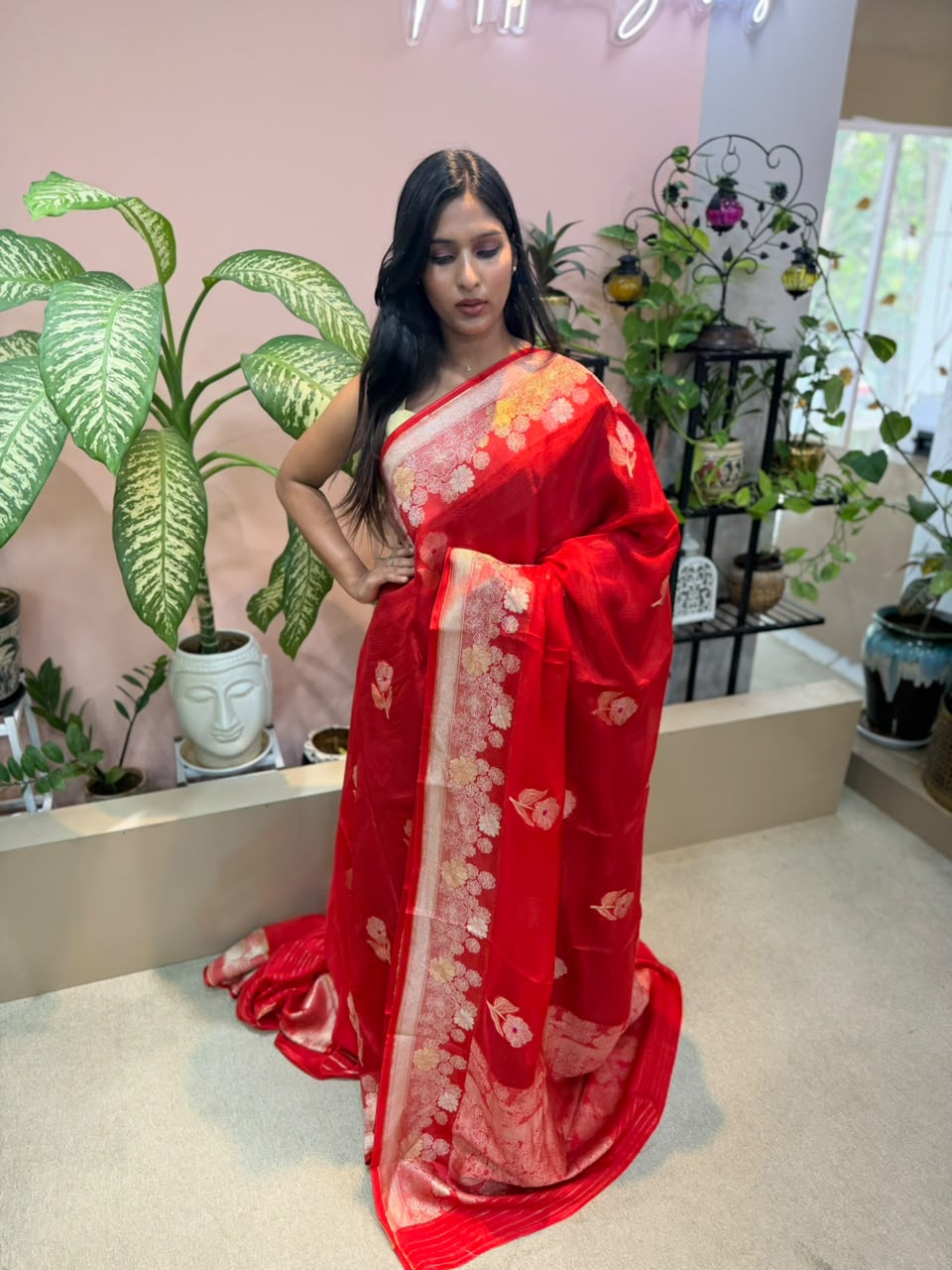 Red Kota Saree
