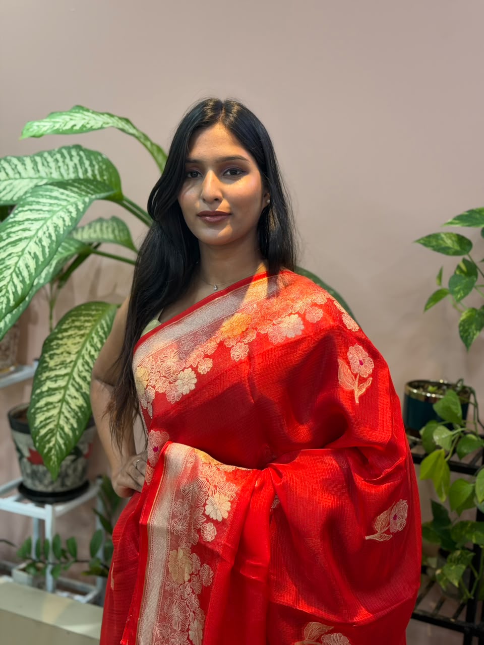 Red Kota Saree