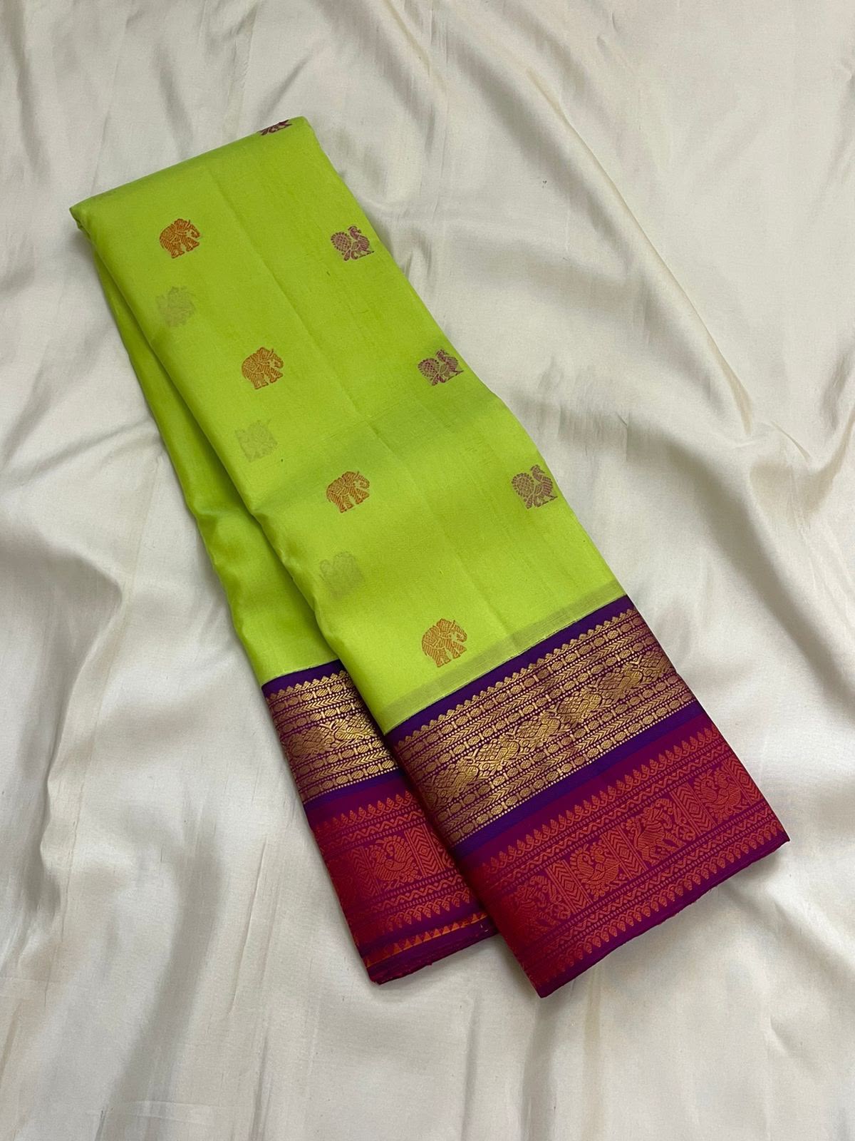 Red Kanchipuram Saree