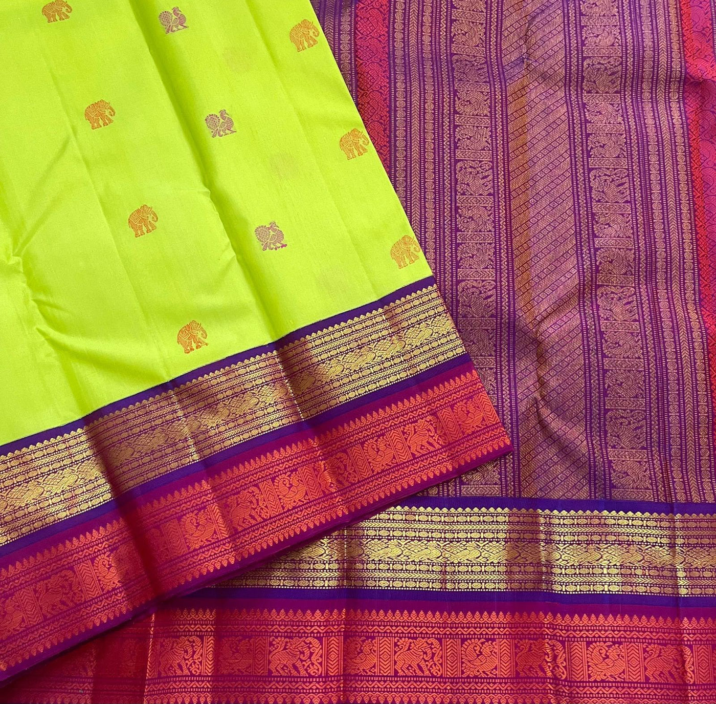 Red Kanchipuram Saree