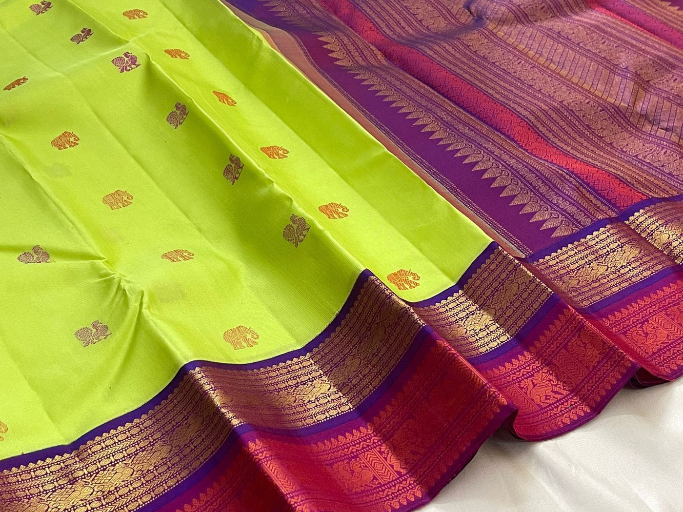Red Kanchipuram Saree