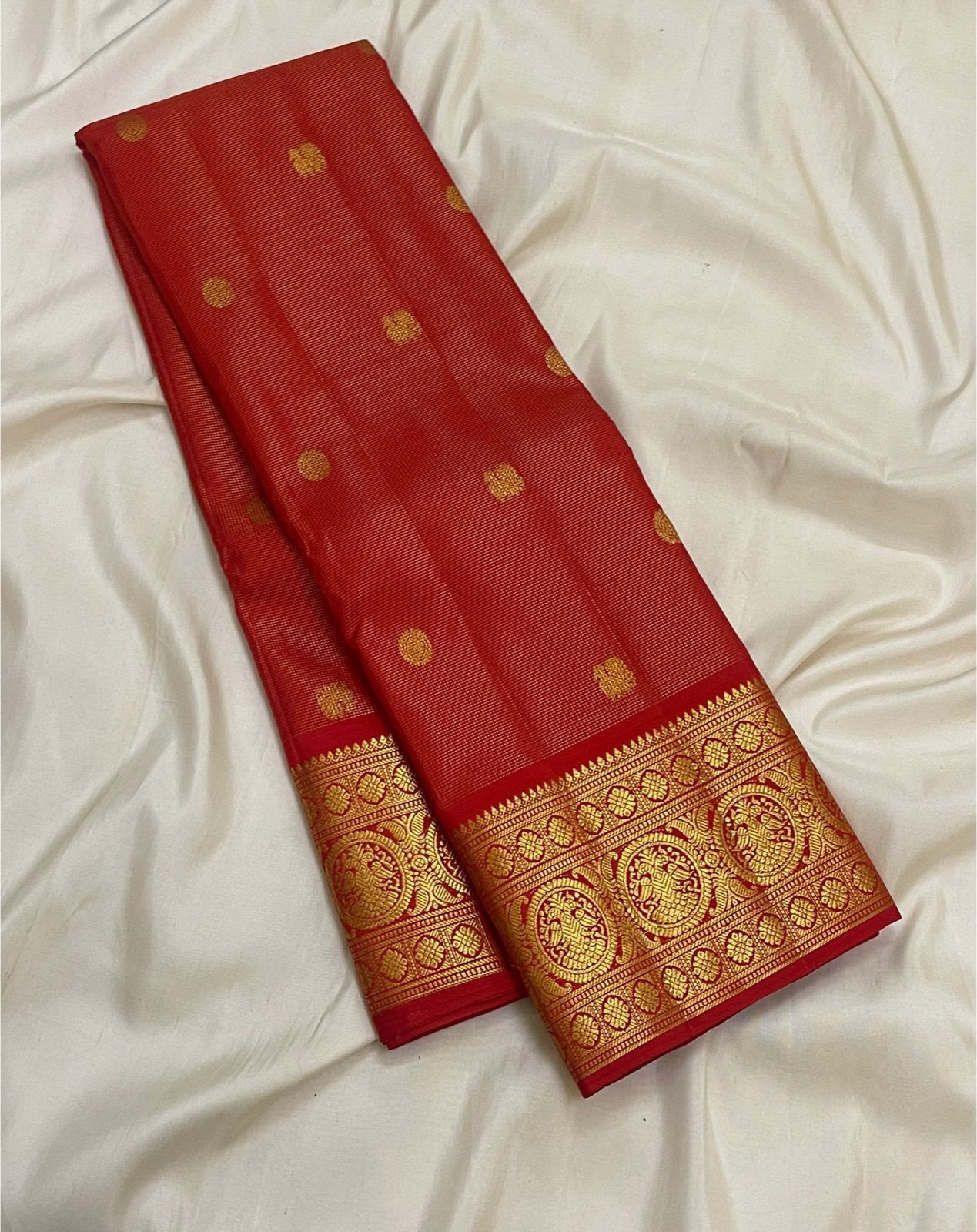 Red Kanchi Saree