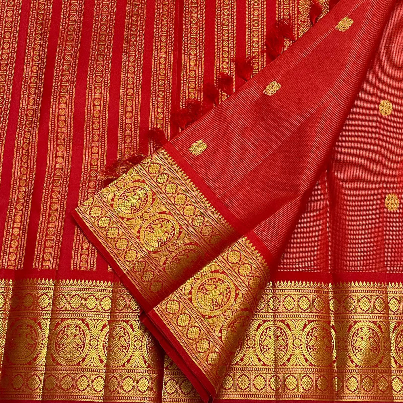 Red Kanchi Saree