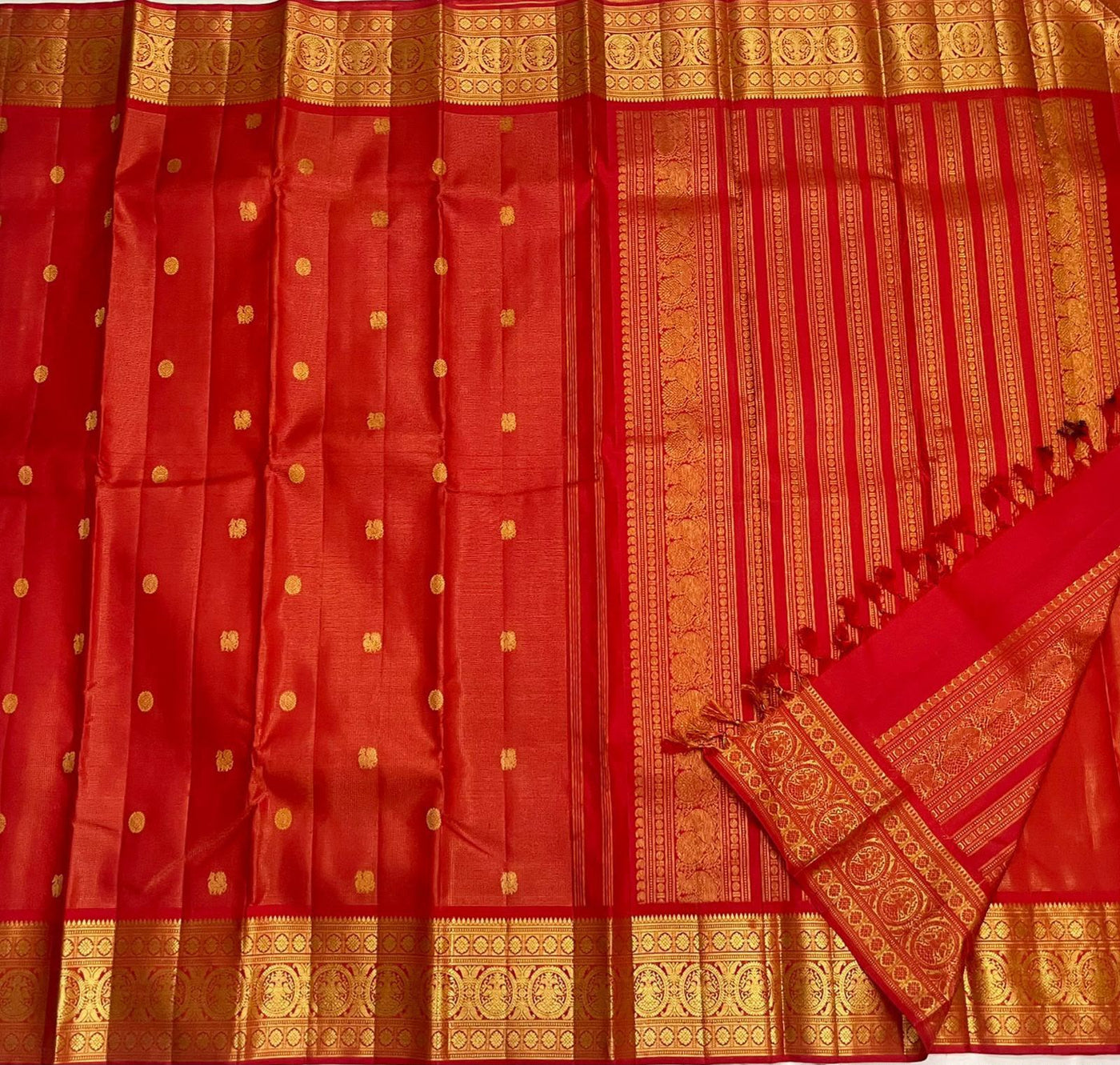 Red Kanchi Saree