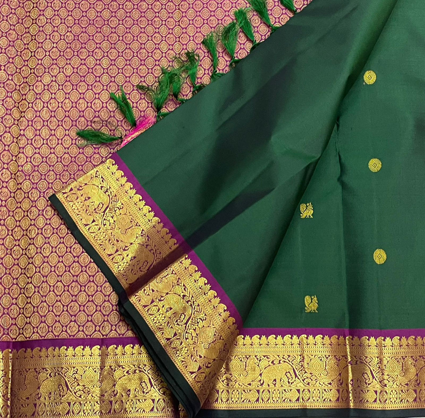 Green Kanchi Saree