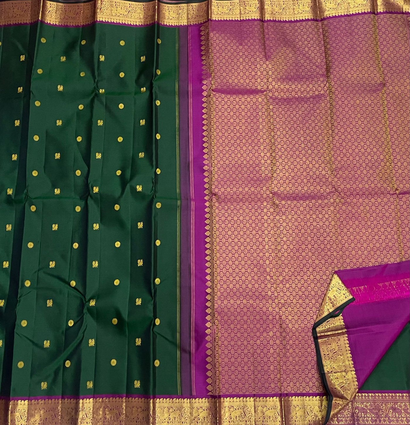 Green Kanchi Saree