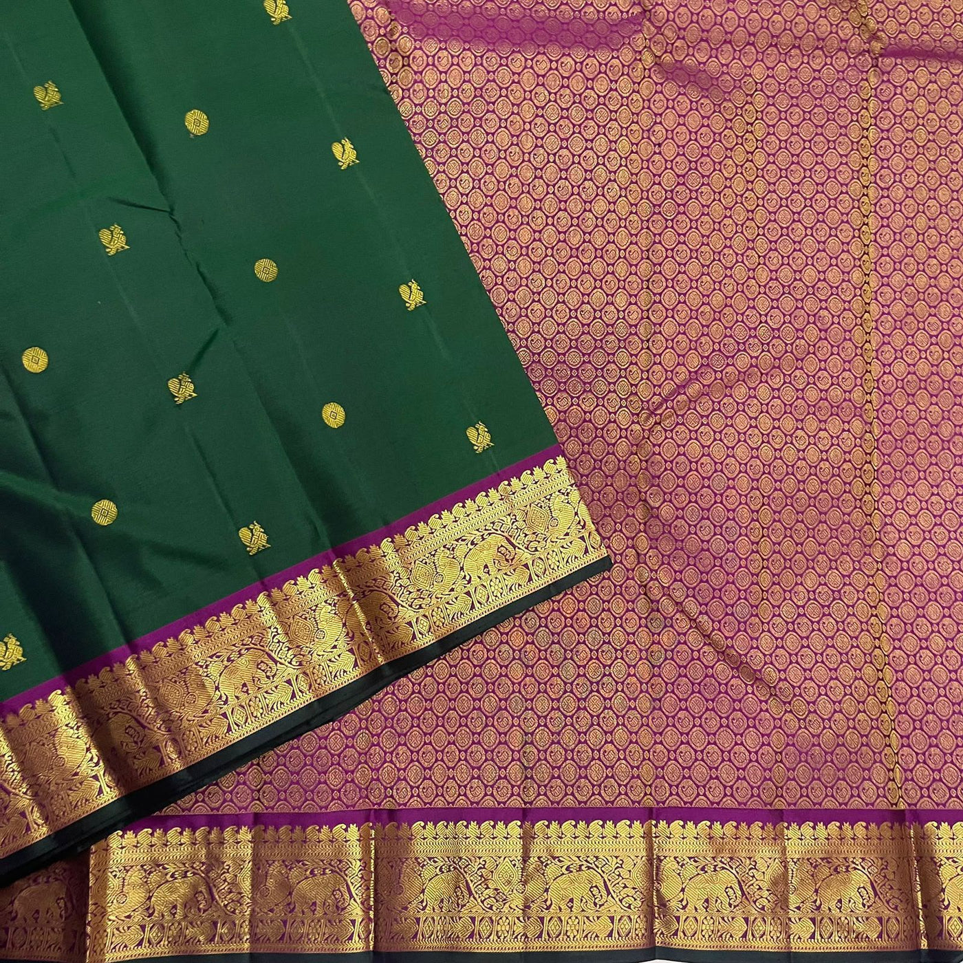 Green Kanchi Saree