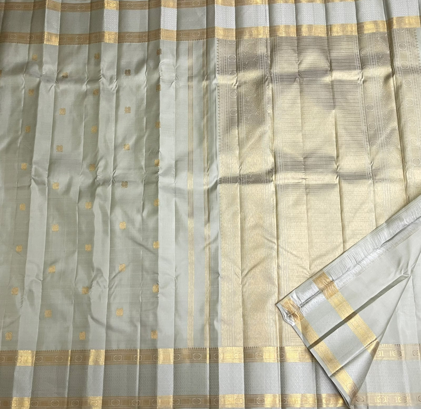 Olive Green Kanchi Saree