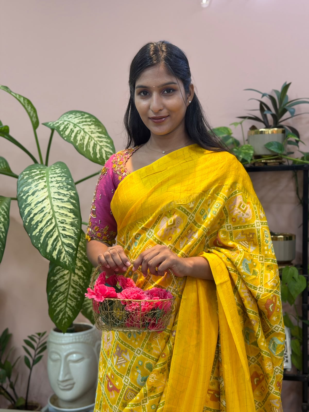 FANCY PATOLA YELLOW SAREE