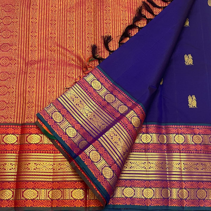 PURPLE PINKISH  KANCHI SAREE