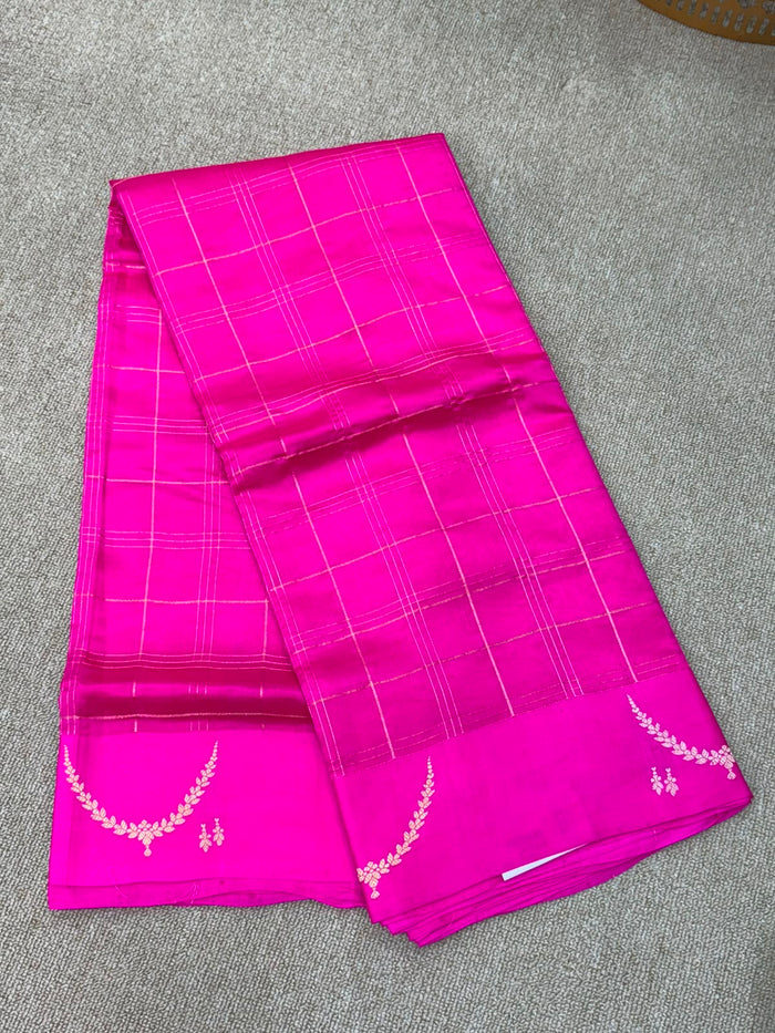 SOFT SILK PINK SAREE