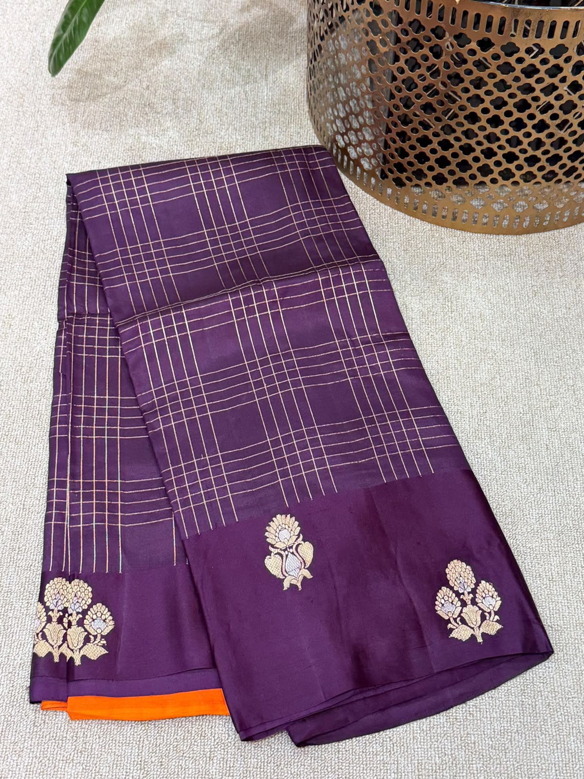 SOFT SILK PURPLE SAREE