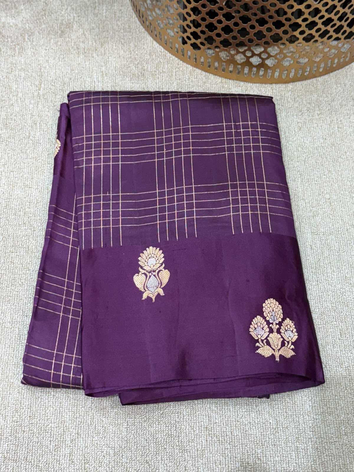 SOFT SILK PURPLE SAREE