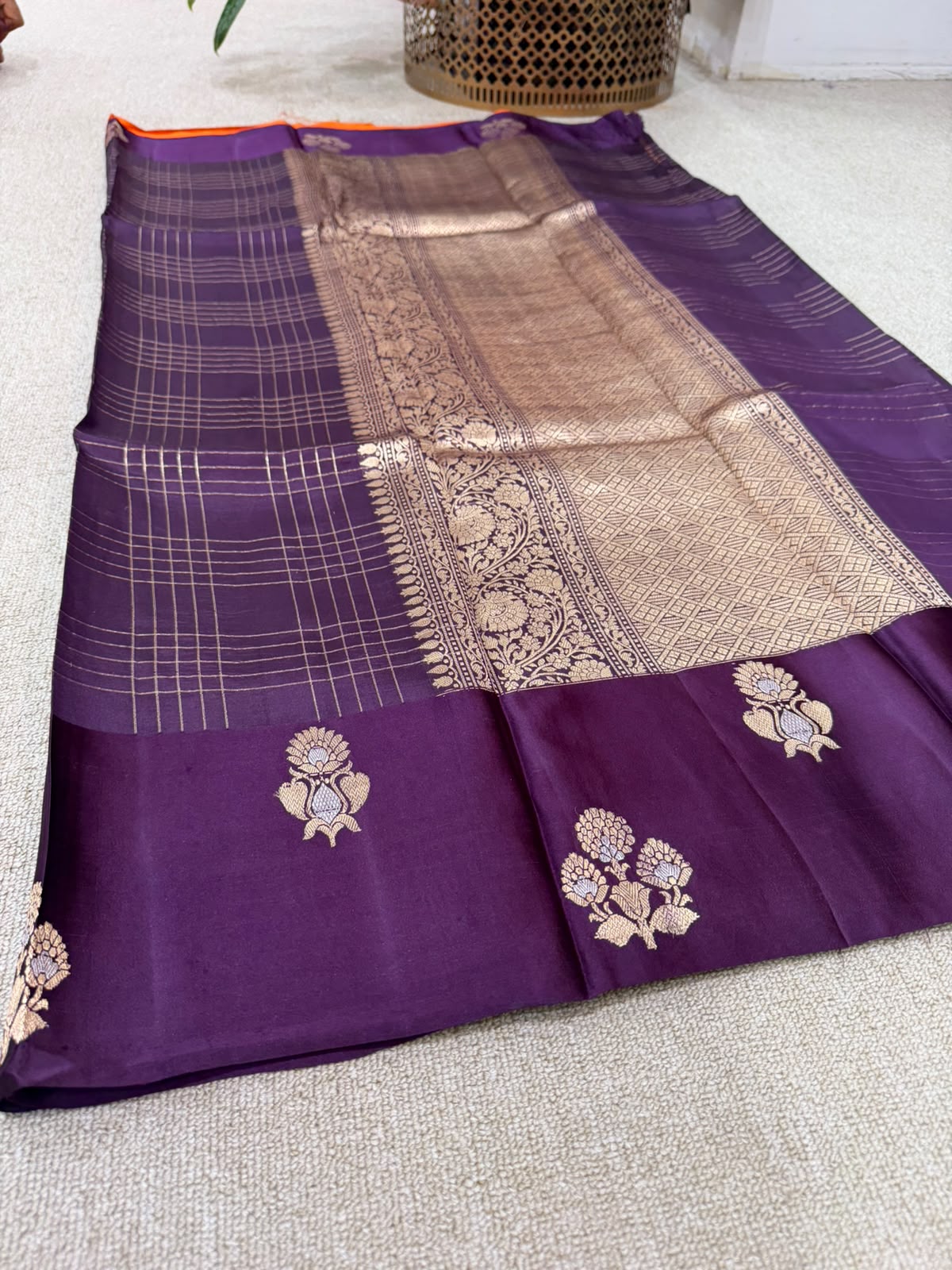 SOFT SILK PURPLE SAREE