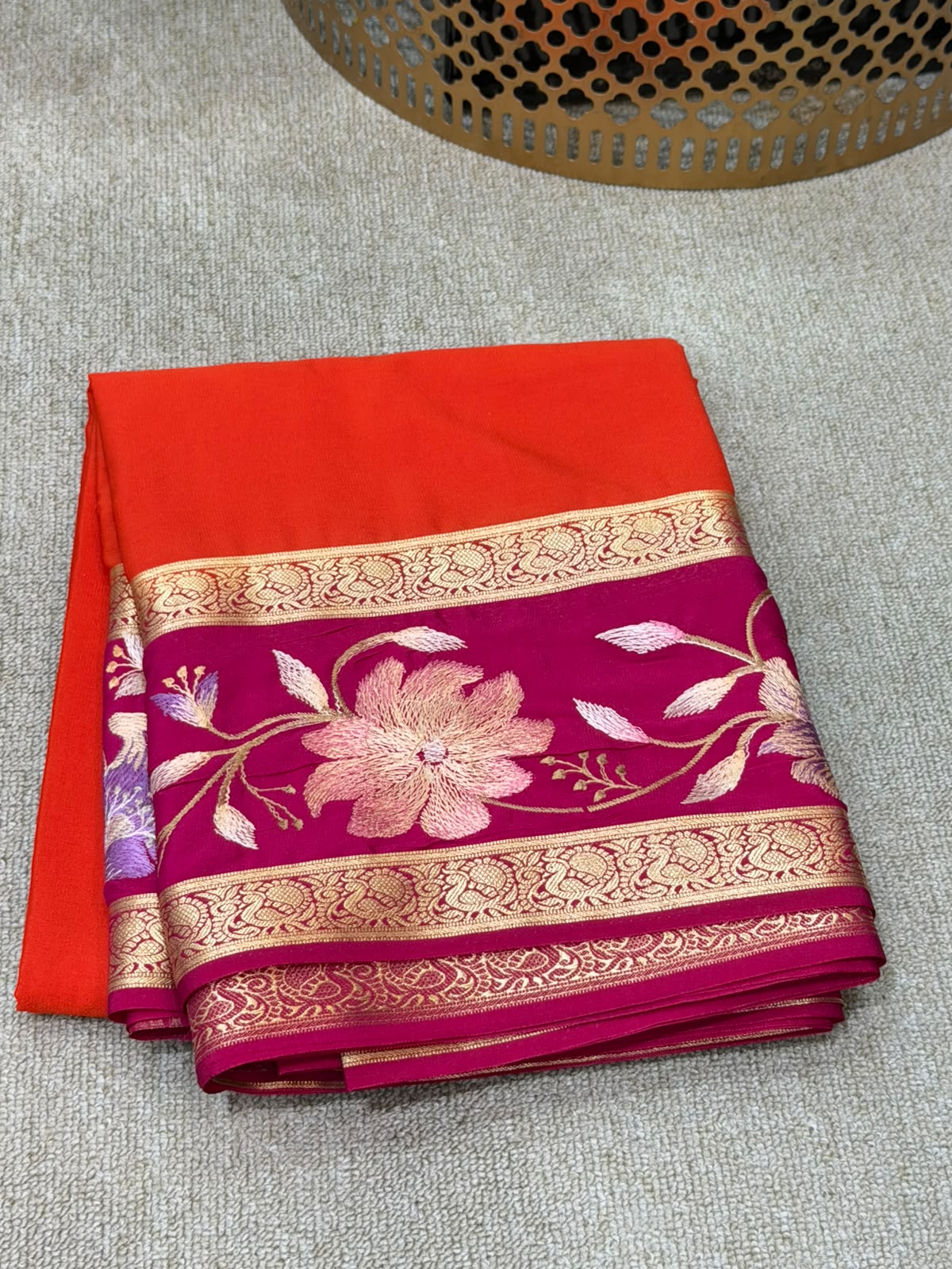 RED FANCY MYSORE SILK