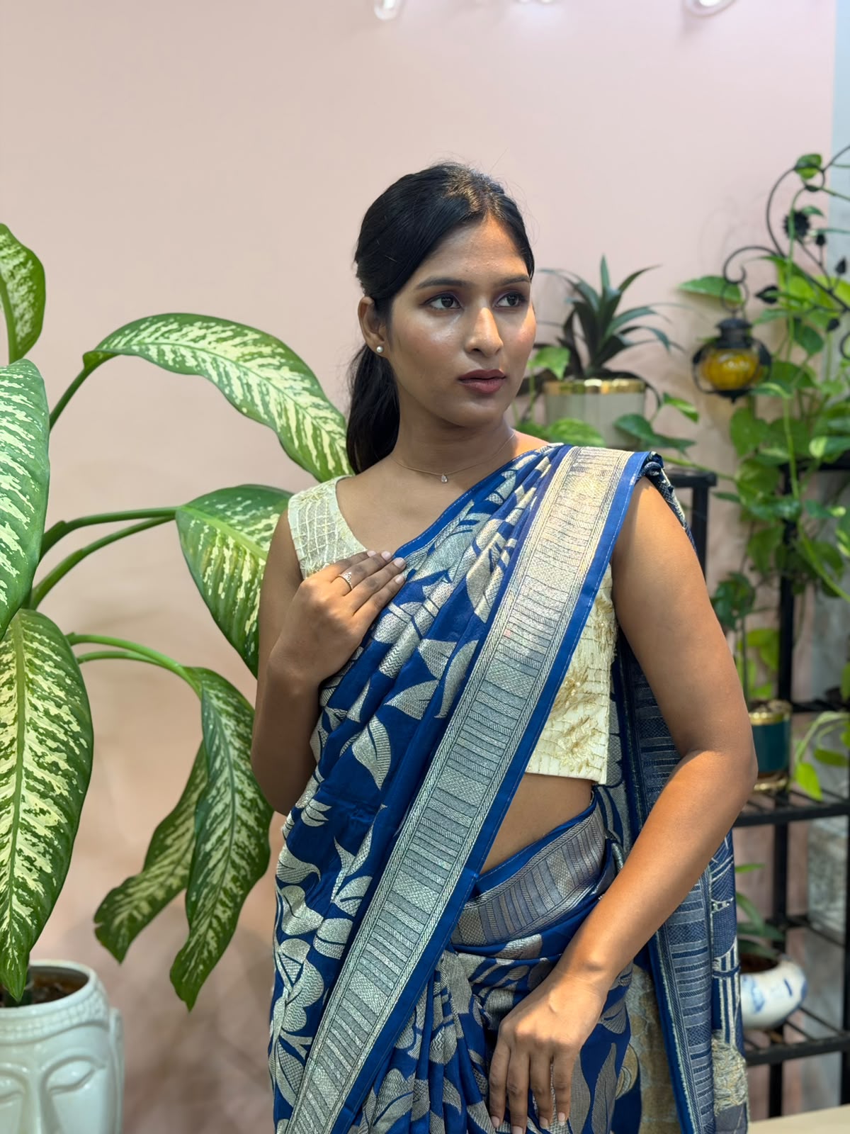 BLUE BANARASI SAREE