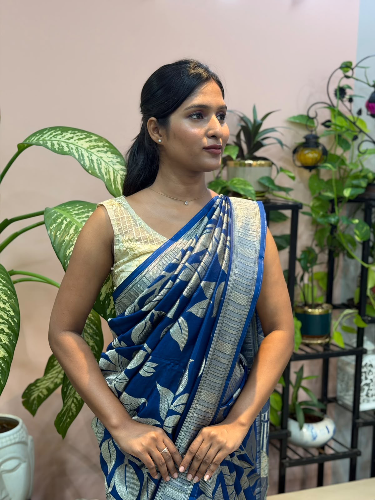 BLUE BANARASI SAREE
