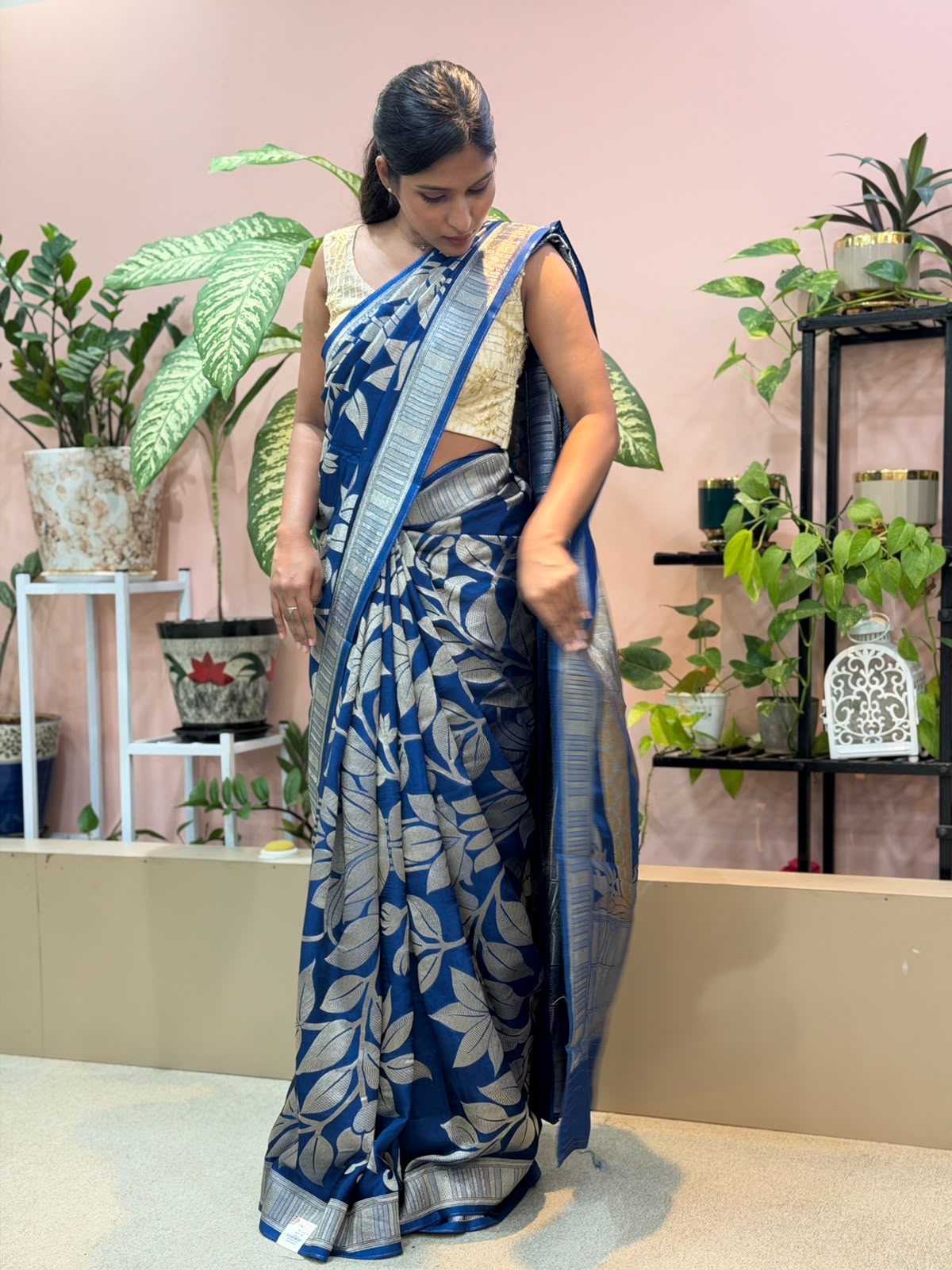 BLUE BANARASI SAREE