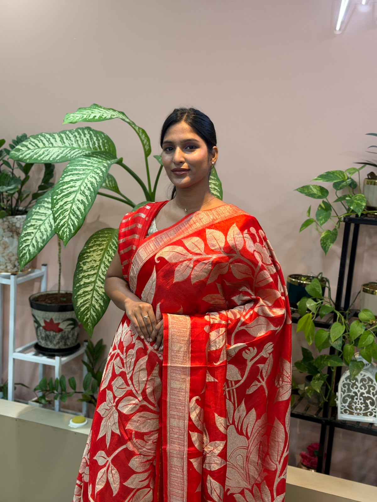 RED BANARASI SAREE