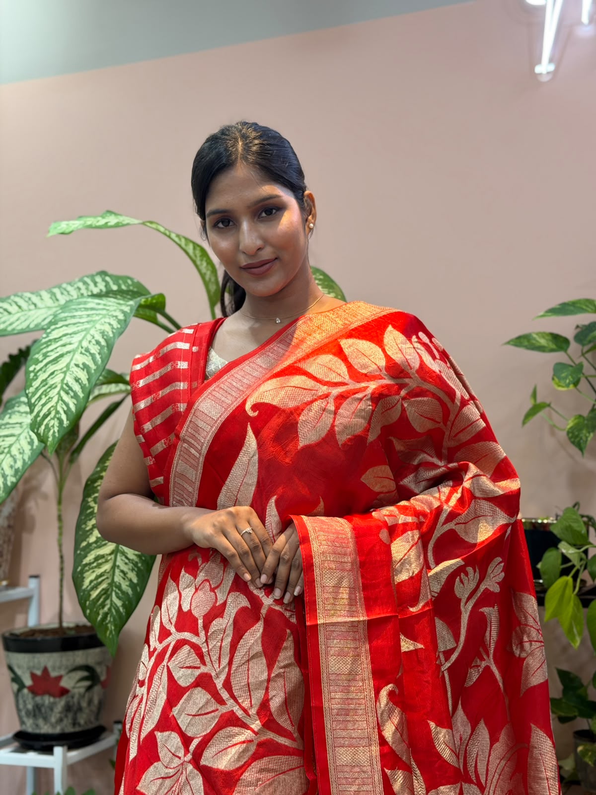 RED BANARASI SAREE