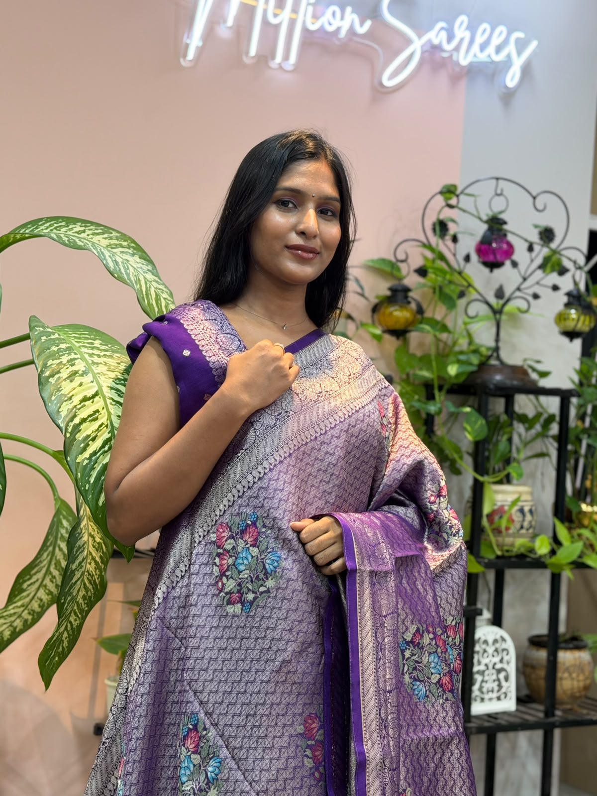 PURPLE TISSUE BANARASI