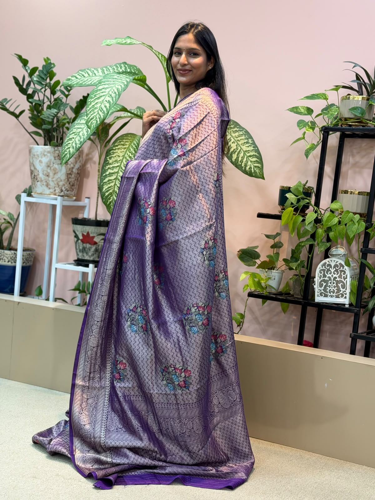 PURPLE TISSUE BANARASI