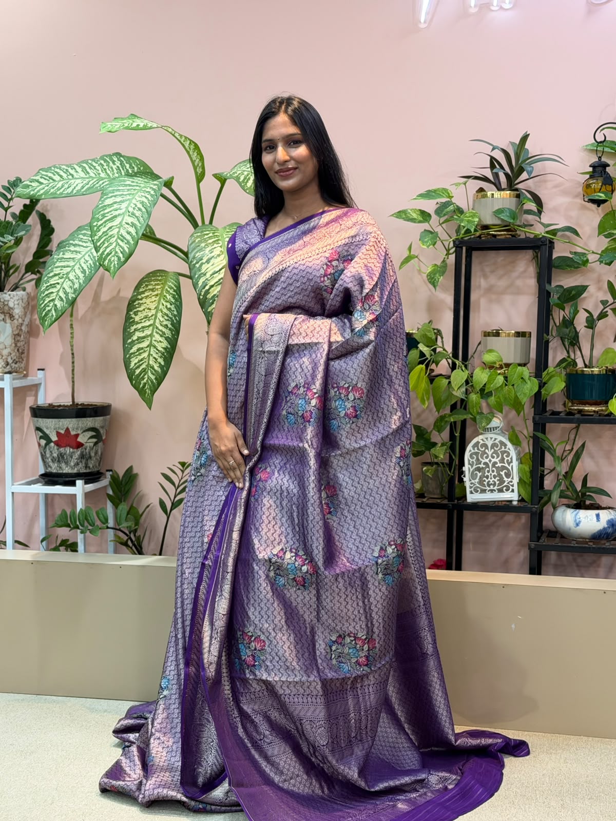 PURPLE TISSUE BANARASI