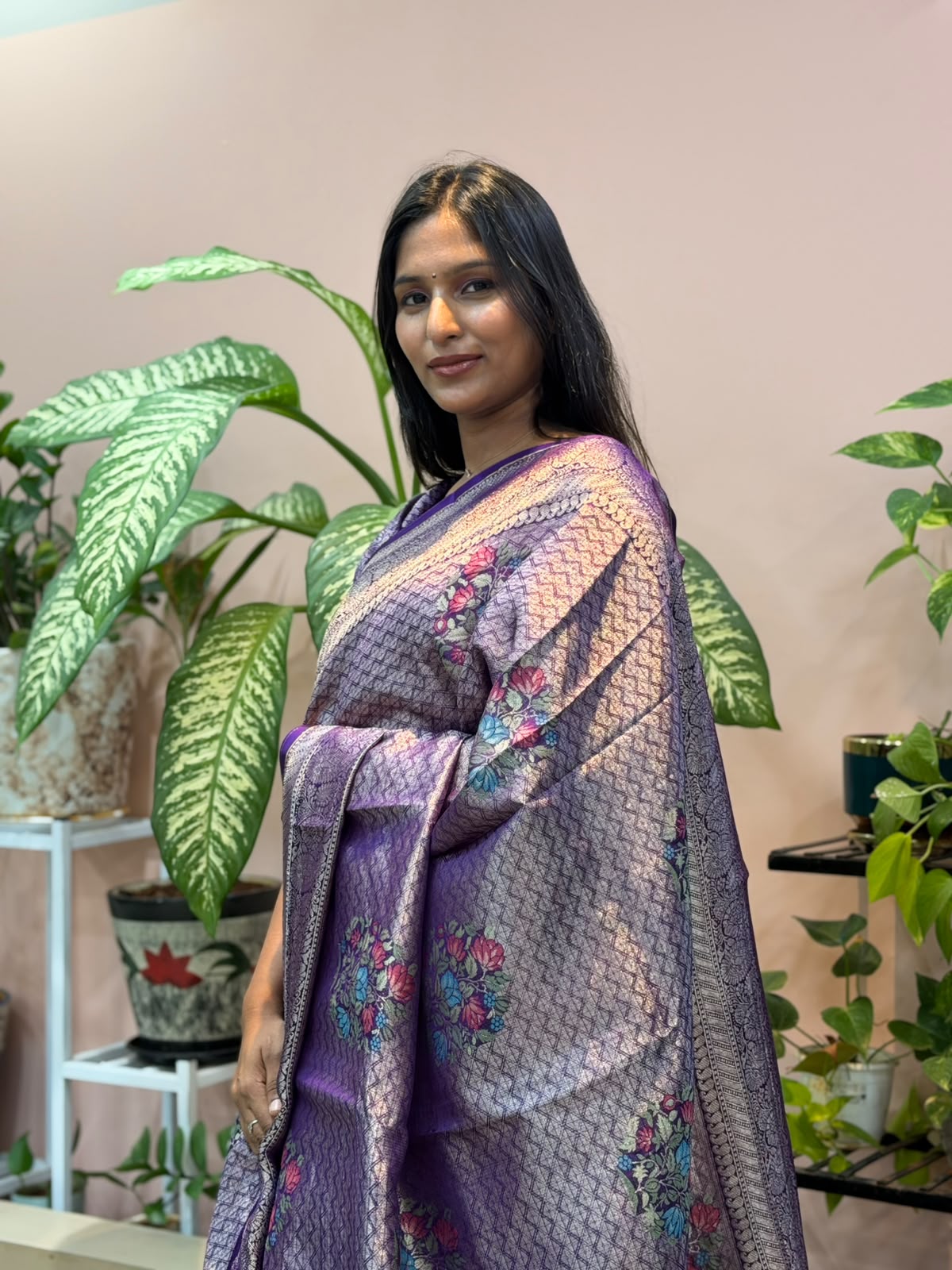 PURPLE TISSUE BANARASI