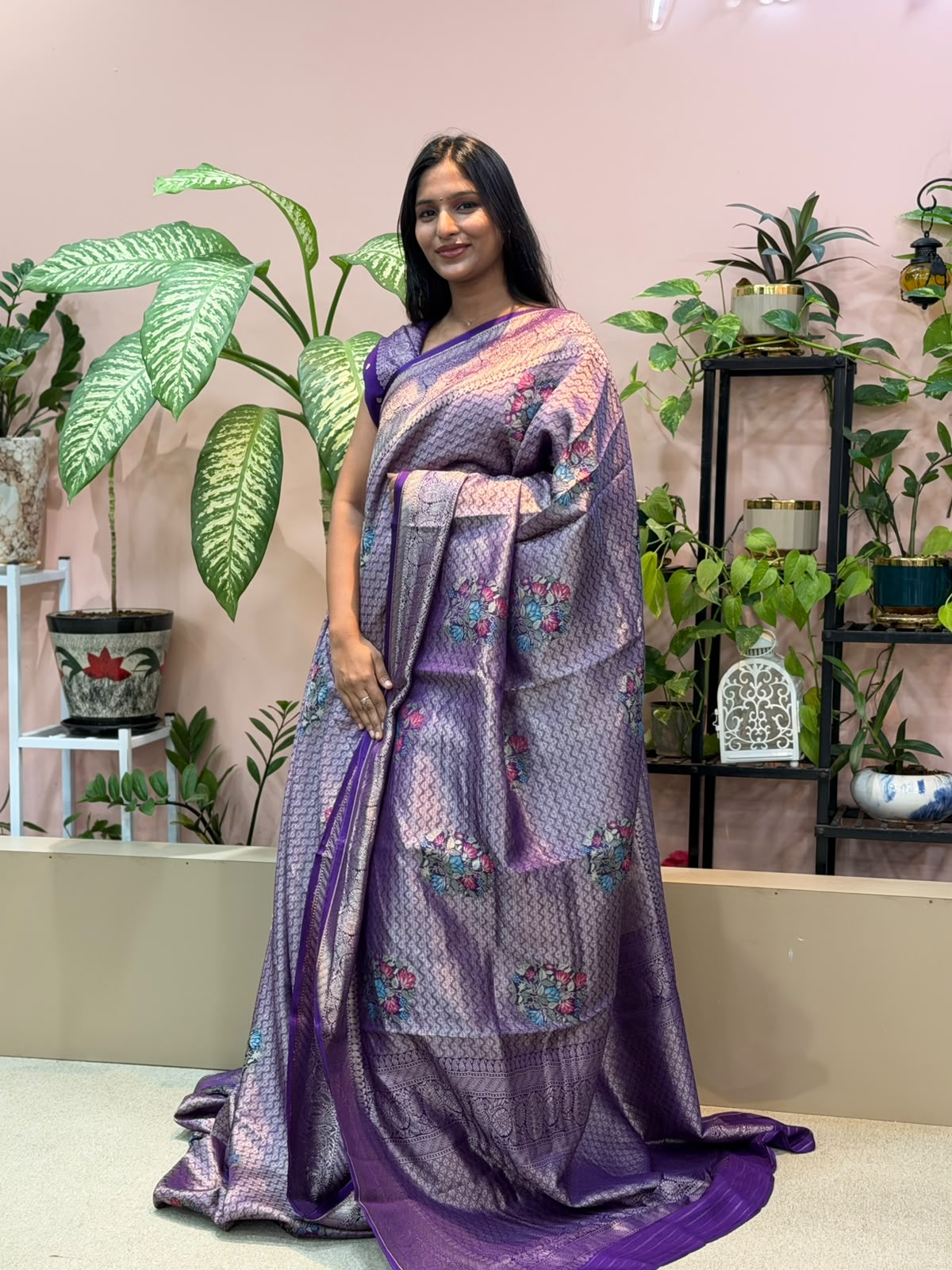 PURPLE TISSUE BANARASI