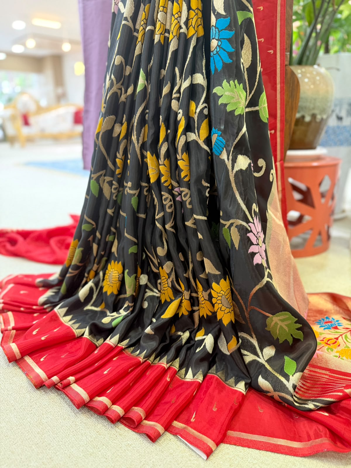MEENAKARI FANCY CRAPE