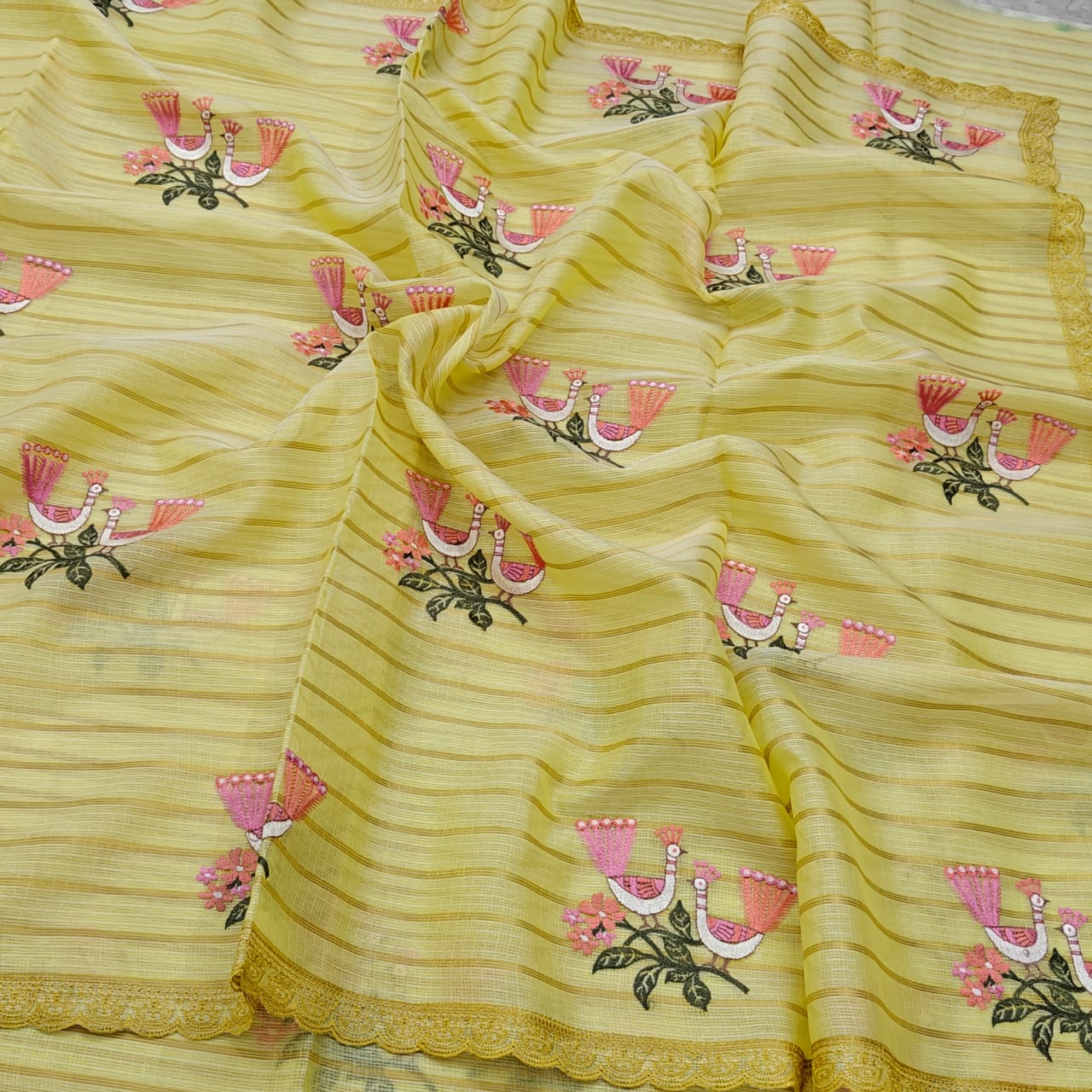 YELLOW KOTA SAREE