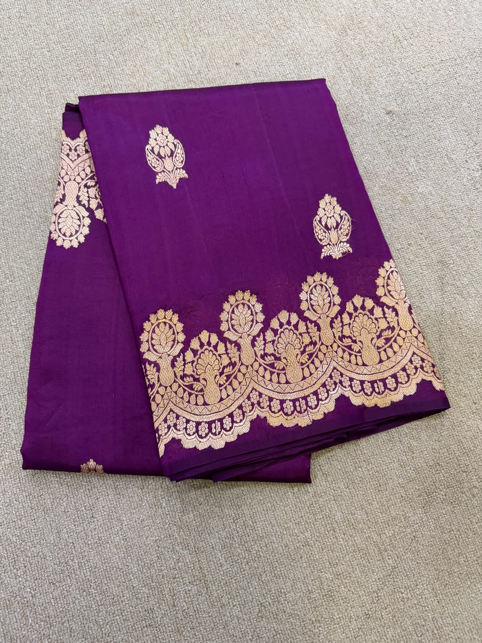 SOFT SILK PURPLE SAREE