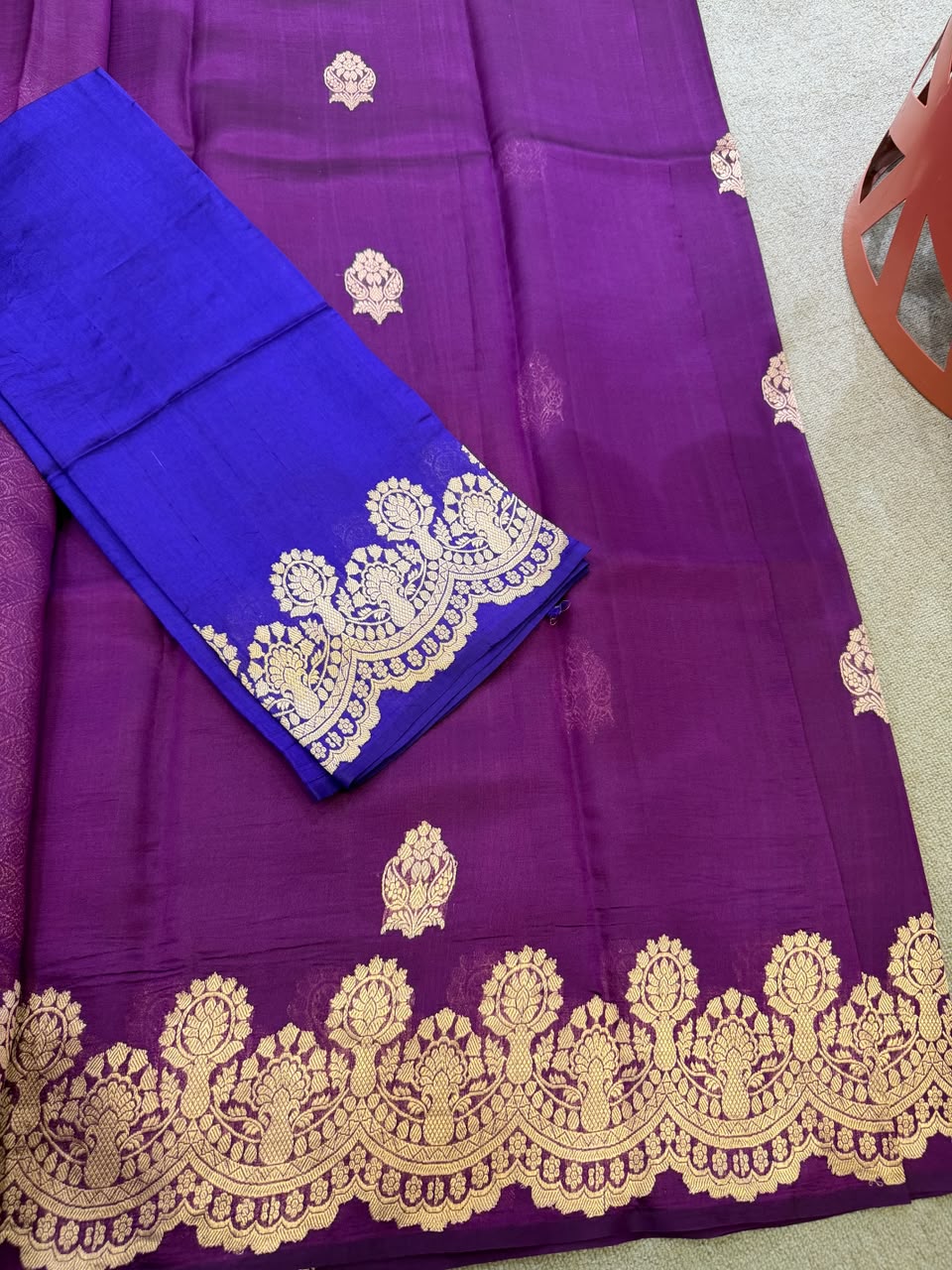 SOFT SILK PURPLE SAREE