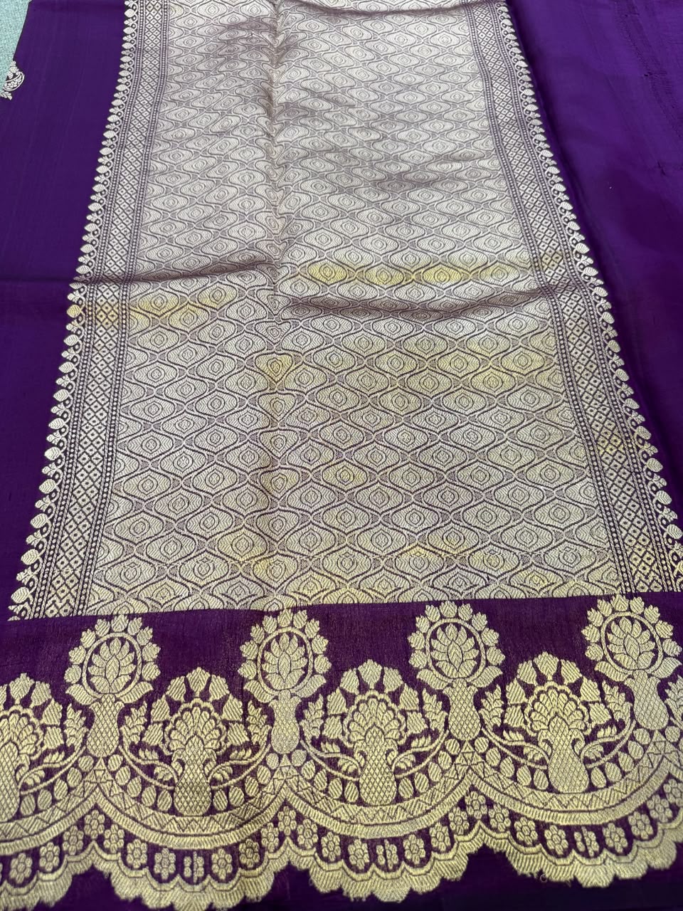 SOFT SILK PURPLE SAREE