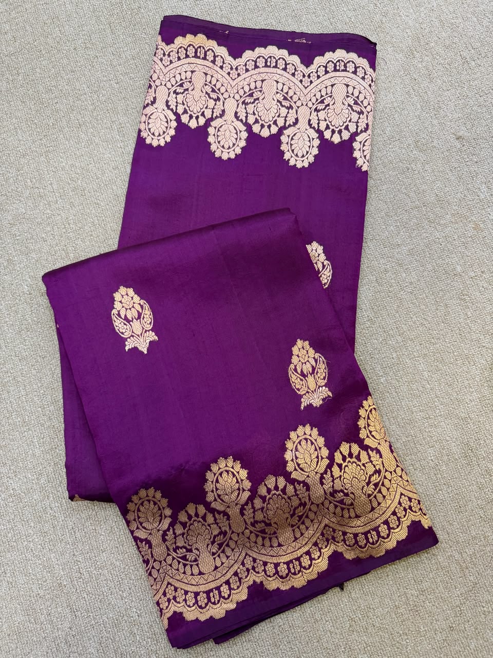 SOFT SILK PURPLE SAREE