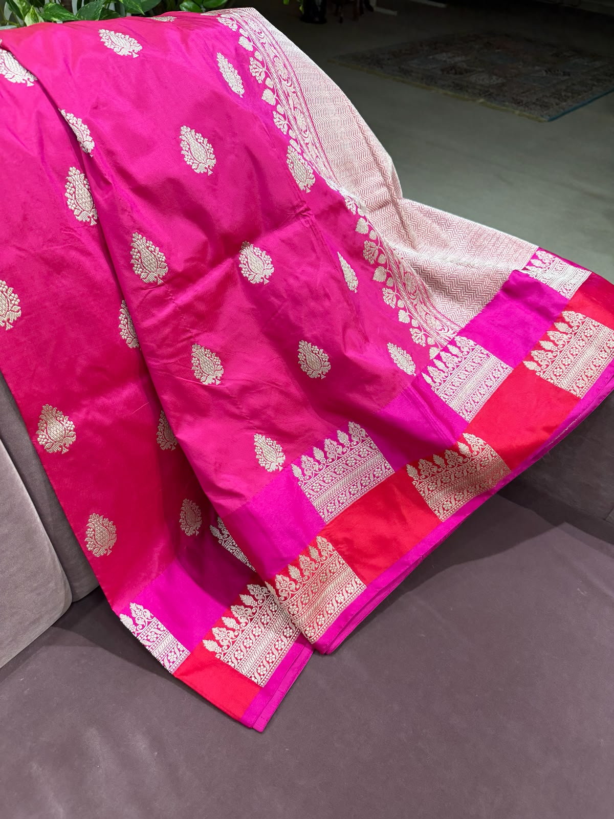 PINK BANARASI SAREE
