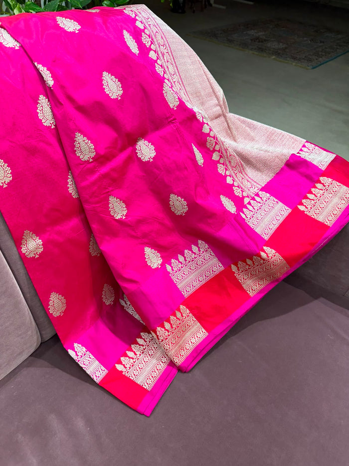 PINK BANARASI SAREE